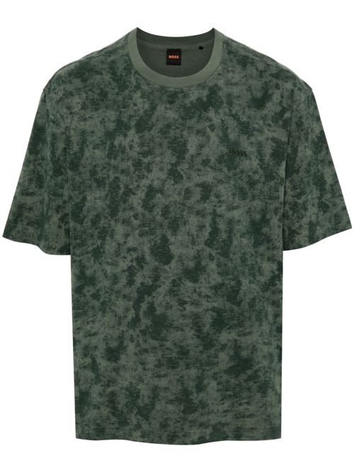 T-shirt uomo maniche corte camouflage BOSS Orange | 50519183341